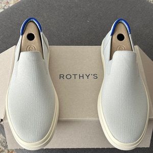 Rothy’s, The City Slip-On Sneaker, Size 8.5, Ash Grey, New in Box